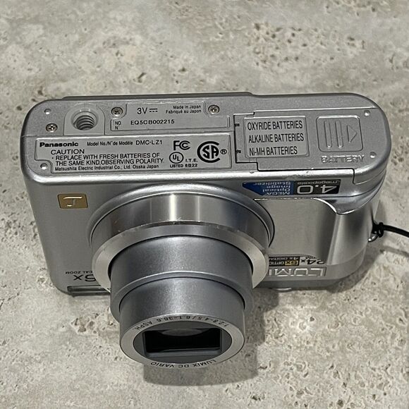 Panasonic Lumix DMC-LZ1 4.0MP Digital Camera Silver Complete in Box - Picture 11 of 12